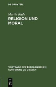 Cover von Religion und Moral