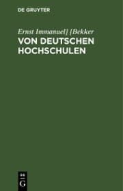 Cover von Von deutschen Hochschulen