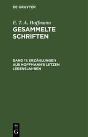 Cover von Erzählungen aus Hoffmann's letzen Lebensjahren