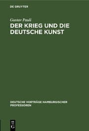 Cover von Der Krieg und die deutsche Kunst