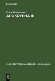 Cover von Apokrypha III