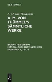 Cover von Reise in das mittäglichen Provinzen von Frankreich, Teil 4