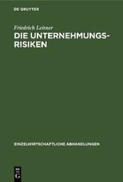 Cover von Die Unternehmungsrisiken
