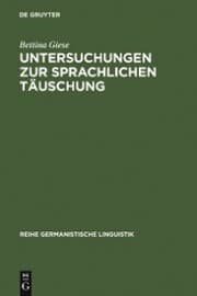 Cover von Untersuchungen zur sprachlichen Täuschung