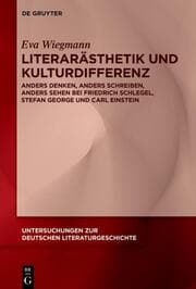 Cover von Literarästhetik und Kulturdifferenz