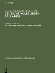 Cover von Deutsche Volkslieder. Balladen. Band 3, Hälfte 3