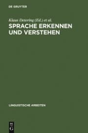 Cover von Sprache erkennen und verstehen
