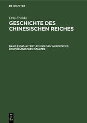 Cover von Das Altertum und das Werden des konfuzianischen Staates