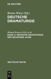 Cover von Deutsche Dramaturgie der Sechziger Jahre