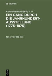 Cover von Von 1775-1820