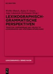 Cover von Lexikographisch-grammatische Perspektiven