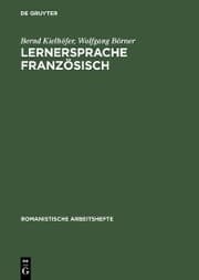 Cover von Lernersprache Französisch