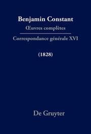 Cover von Correspondance générale 1828