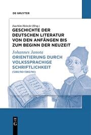 Cover von Orientierung durch volkssprachige Schriftlichkeit