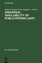 Cover von Universal Availability of Publications (UAP)