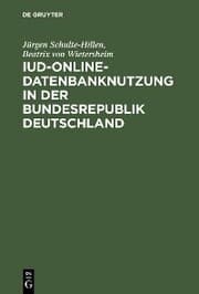 Cover von IuD-online-Datenbanknutzung in der Bundesrepublik Deutschland
