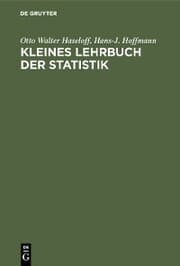 Cover von Kleines Lehrbuch der Statistik