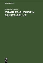 Cover von Charles-Augustin Sainte-Beuve