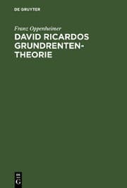 Cover von David Ricardos Grundrententheorie