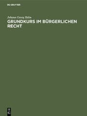 Cover von Grundkurs im Bürgerlichen Recht