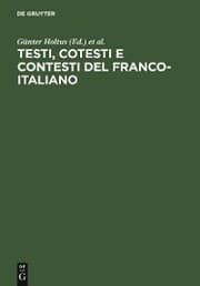 Cover von Testi, cotesti e contesti del franco-italiano