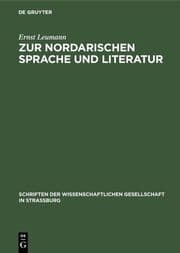 Cover von Zur nordarischen Sprache und Literatur
