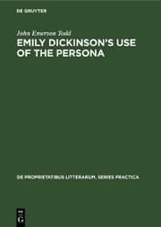 Cover von Emily Dickinson's use of the persona