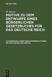Cover von Sachregister, nebst Inhaltsübersicht über die fünf Bände der Motive