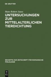 Cover von Untersuchungen zur mittelalterlichen Tierdichtung
