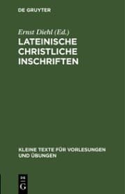 Cover von Lateinische christliche Inschriften