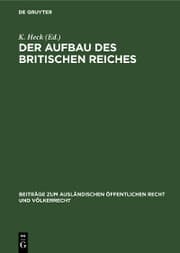Cover von Der Aufbau des britischen Reiches