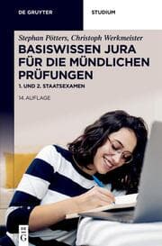 Cover von Basiswissen Jura für die mündlichen Prüfungen