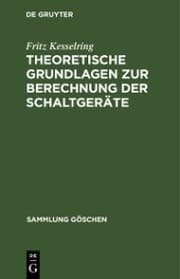 Cover von Theoretische Grundlagen zur Berechnung der Schaltgeräte