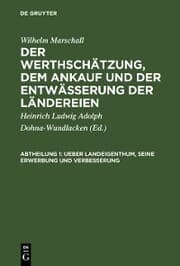 Cover von Ueber Landeigenthum, seine Erwerbung und Verbesserung