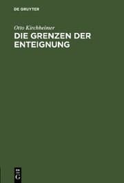 Cover von Die Grenzen der Enteignung