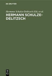 Cover von Hermann Schulze-Delitzsch