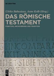 Cover von Das römische Testament