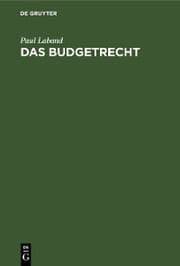 Cover von Das Budgetrecht