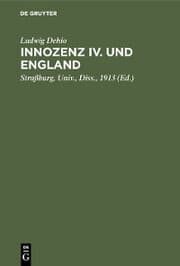 Cover von Innozenz IV. und England