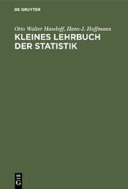 Cover von Kleines Lehrbuch der Statistik