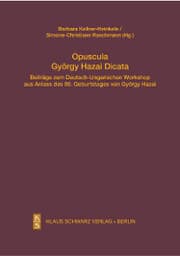 Cover von Opuscula György Hazai Dicata
