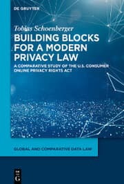 Cover von Building blocks for a modern privacy law