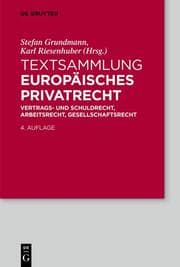 Cover von Textsammlung Europäisches Privatrecht