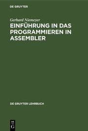 Cover von Einführung in das Programmieren in ASSEMBLER
