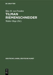 Cover von Tilman Riemenschneider