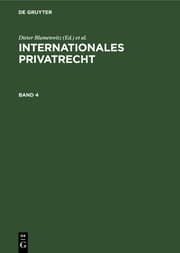 Cover von Franz Gamillscheg: Internationales Privatrecht. Band 4