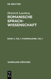 Cover von Formenlehre, Teil 1