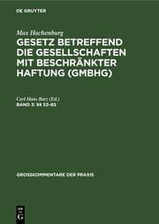 Cover von §§ 53-85