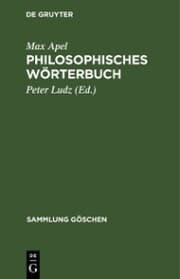 Cover von Philosophisches Wörterbuch