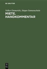 Cover von Miete. Handkommentar
